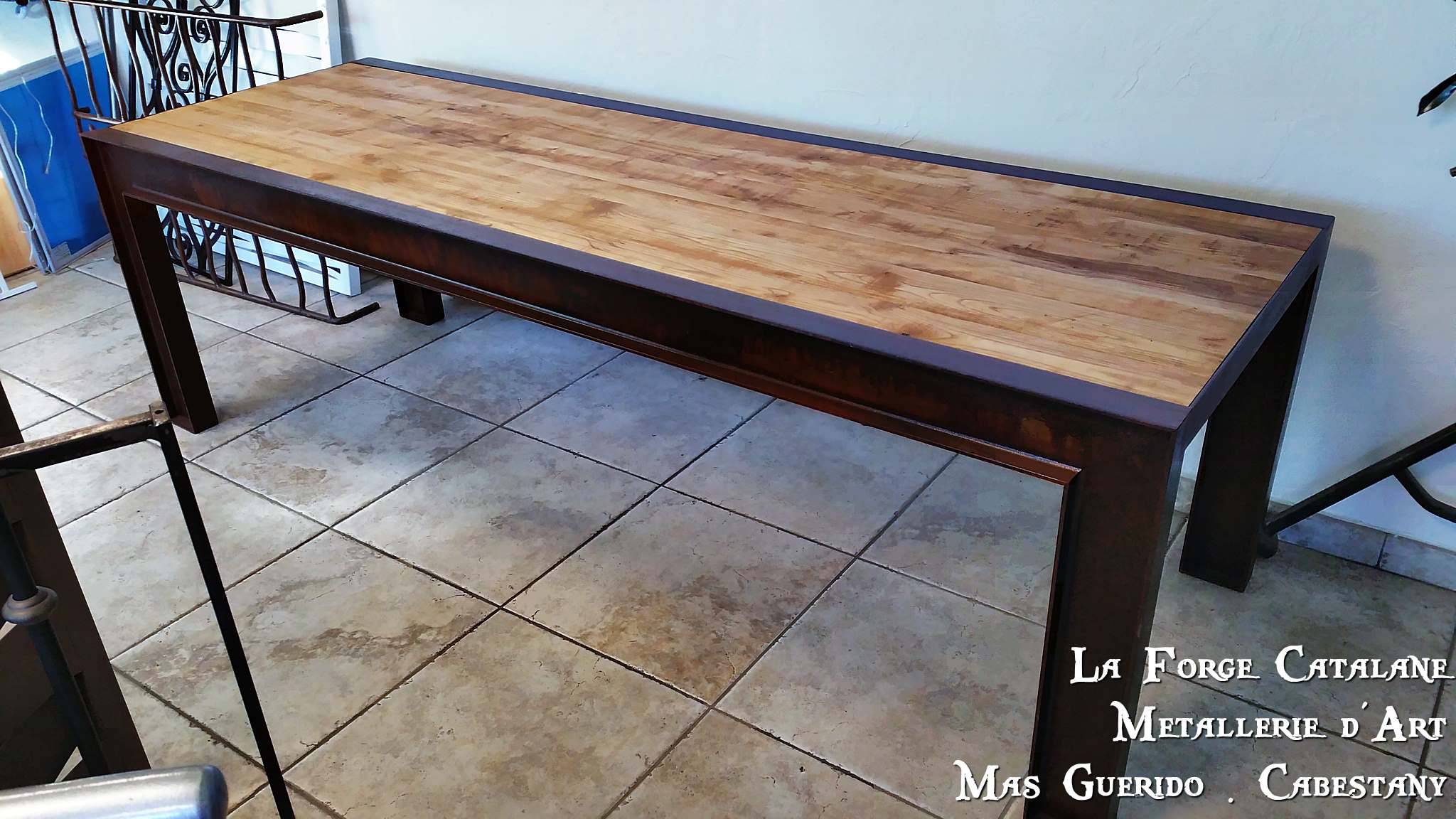 mobilier table à manger IPN 3 fer Forge Catalane Cabestany.jpg